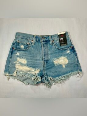 NEW Levi’s 501 original fit high rise jean shorts size 27